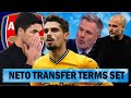 Arsenal & Man City Told Pedro Neto's Quitting Terms From Wolves | Carragher Shields Pep Guardiola !