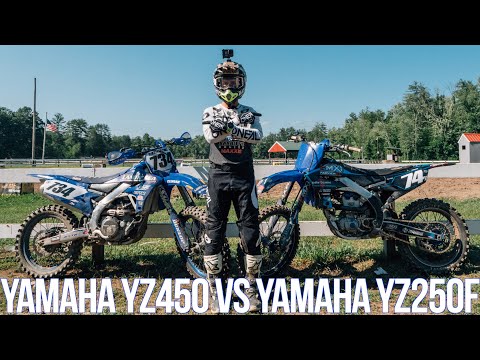 2021 Yamaha YZ250F vs 2020 Yamaha YZ450 || Moto Academy Bike Reviews