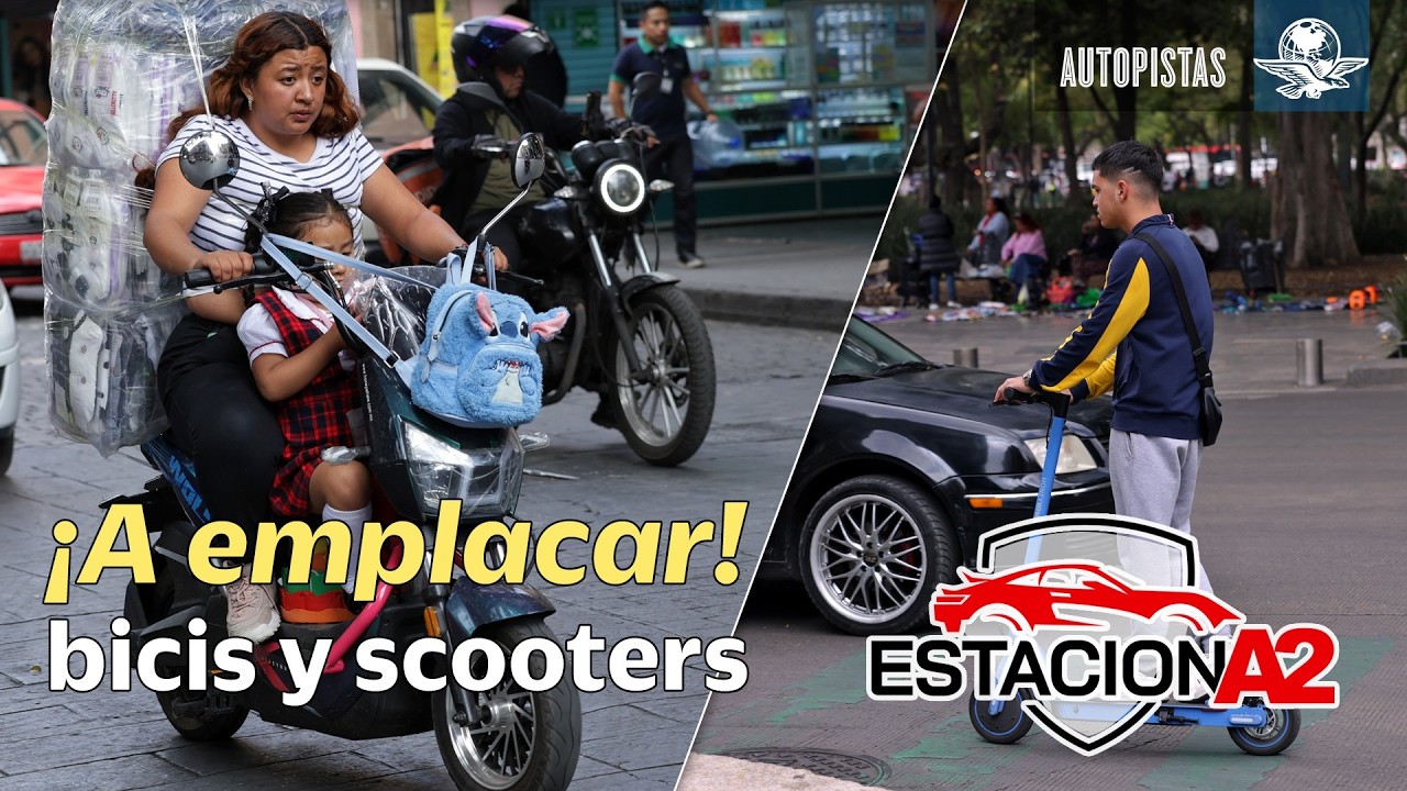 Emplacamiento de bicis y scooters. Primer contacto con la nueva Mazda CX-5. // EstacionA2