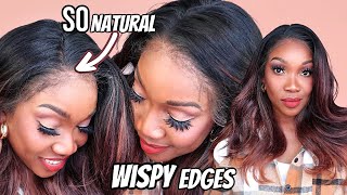 HOW TO MAKE WISPY NATURAL EDGES on Lace Front SYNTHETIC Wig Outre Perfect Hairline FARIS