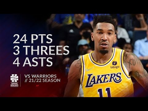 Malik Monk 24 pts 3 threes 4 asts vs Warriors 21/22 season