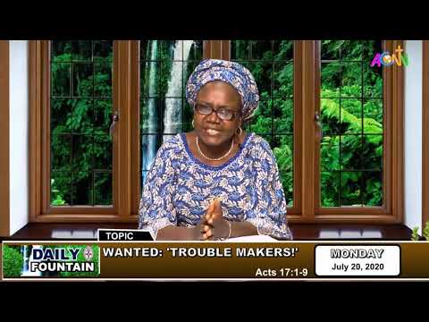 DAILY FOUNTAIN DEVOTIONAL OF JULY 20, 2020 - MRS. KEZIAH PHILIP