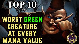 MTG TOP 10: The WORST Green Creature At Every Mana Value in Magic: the Gathering