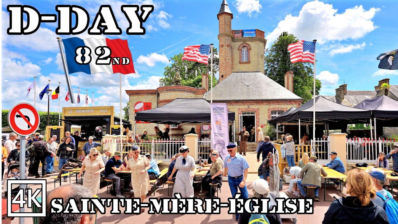 D-DAY Vibes @ Sainte-Mère-Église 🇫🇷 82nd D-DAY | Normandy France 4K 60 fps