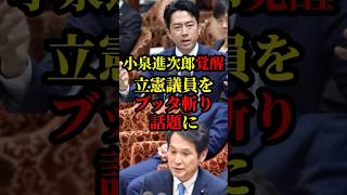 小泉進次郎覚醒！高市首相に予算委員会でしつこい質問をする立憲民主党の議員を進次郎がぶった斬り話題に