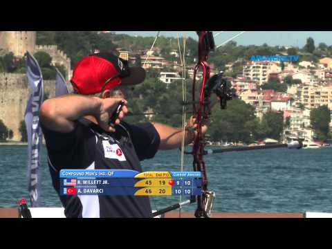 Rodger Willett Jr v Ali Davarci –compound men's quarterfinal | Istanbul 2011 Archery World Cup Final