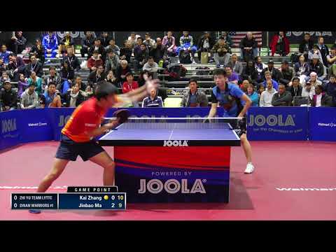 2018 JOOLA NA Teams Championships - Div 1 SF - Kai Zhang vs Jinbao Ma (Highlights)