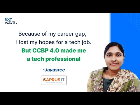 Shattering Tech Barriers: Jayasree’s Journey to IT Success with NxtWave's Intensive 2.0 Program