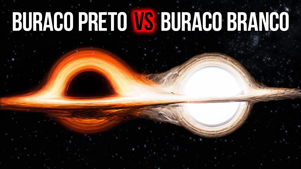 O que acontece quando um buraco branco e um buraco negro colidem?