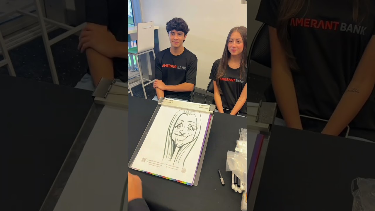 Promotional video thumbnail 6 for Live Caricatures for Florida Events