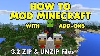 3.2 How to Mod Minecraft with Add-Ons - ZIP and UNZIP Files