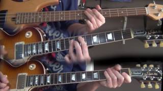 Billy Idol - World Comin&#39; Down (Guitar &amp; Bass cover)