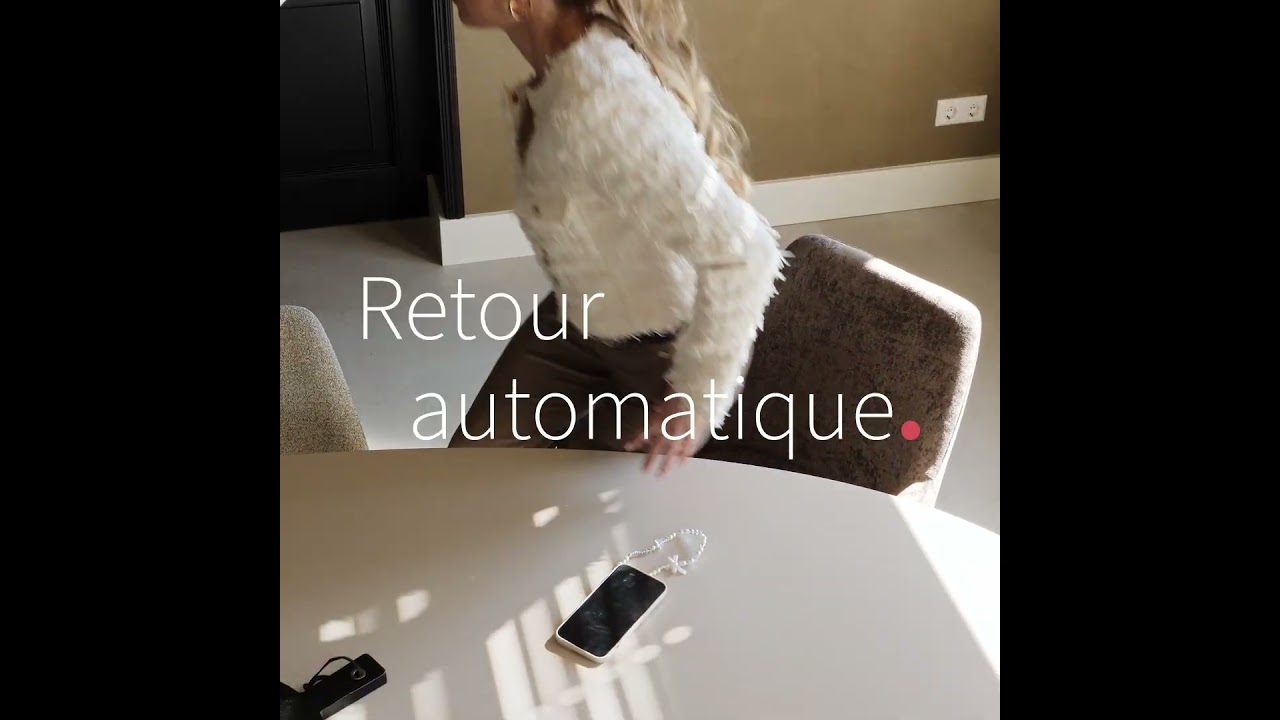 Chaise de salle à manger Kay pivotante taupe