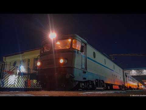 EA 331, a depoului Brașov, părăsind gara CFR iasi cu IR 1541 (29.01.2024)