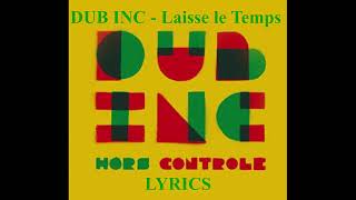 DUB INC - Laisse le Temps (Album "Hors controle") - A Cappella version