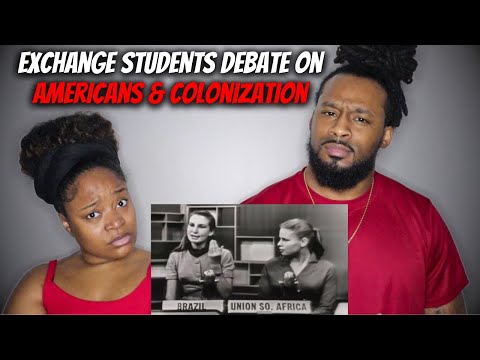 🇧🇷🇪🇹🇮🇹🇿🇦1958 High School Exchange Students Debate on Americans: Brazil, Ethiopia, Italy, SouthAfrica