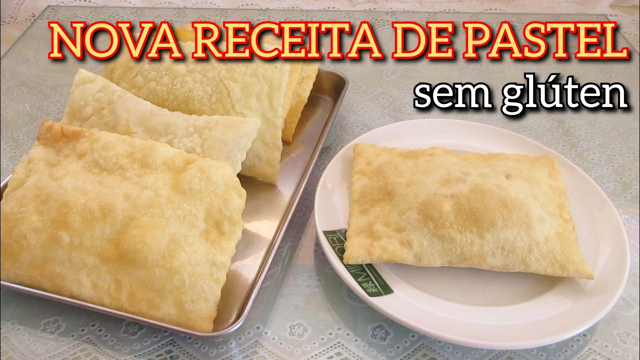 NOVA RECEITA DE PASTEL SEM GLÚTEN SEM PINGA | AGORA MAIS FÁCIL DE ESTENDER A MASSA E FÁCIL DE FRITAR