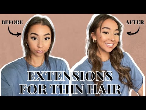 TRYING OUT HAIR EXTENSIONS FOR SUPER THIN HAIR | *mhot...