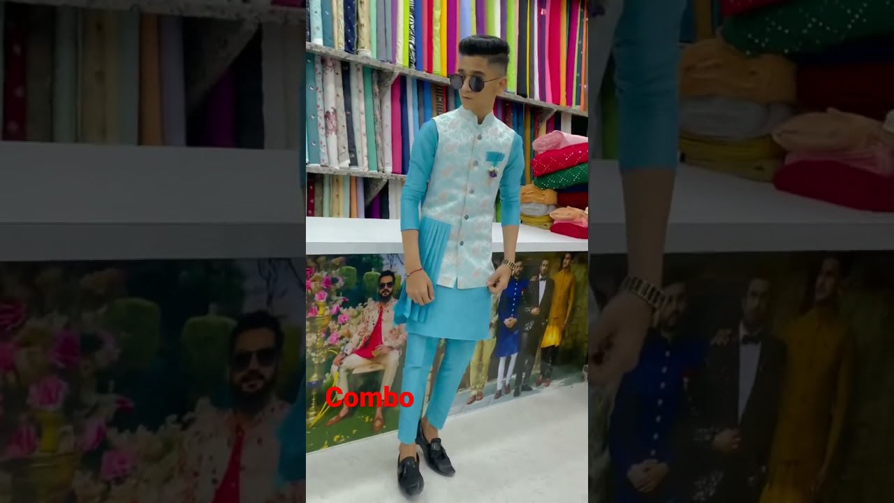 Light sky Blue kurta pajama Combo MD cloth