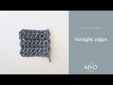 How to make straight lines when using single crochet in rows | Hur du får raka kanter på ditt arbete