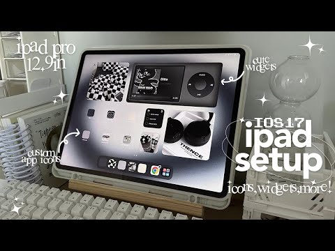 ios17 ipad customization 🍓☁️ | aesthetic ipad setup, cute widgets, app icons