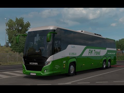 [Euro Truck Simulator 2] Scania Touring HD 14, Jönköping - Le Havre