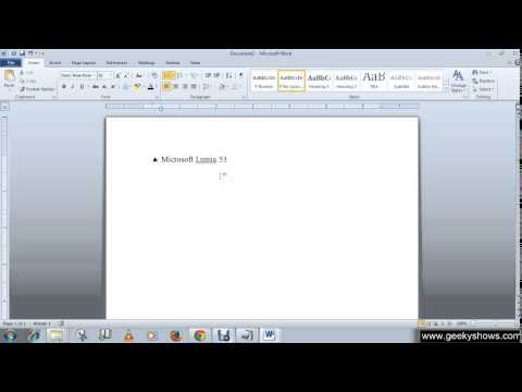 Microsoft Office Word 2010 Minimize and Maximize the Ribbon
