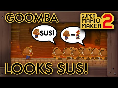 Super Mario Maker 2 - This Goomba Looks Kinda Sus (Among Us Levels)