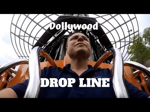 Dollywood - Drop Line POV/REVERSE POV/RIDER CAM - NEW 2017