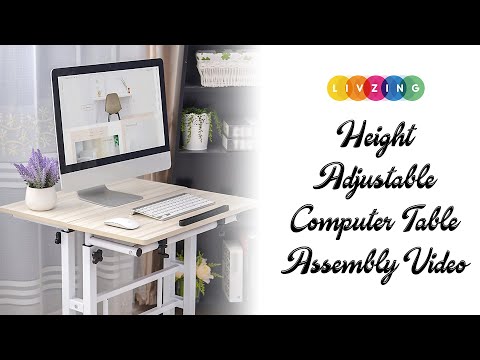 Metal rolling computer table, without storage