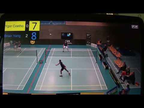 [Badminton Highlights]-Brian Yang (CAN) vs Ygor COELHO (BRA)-Oct 2022 German League