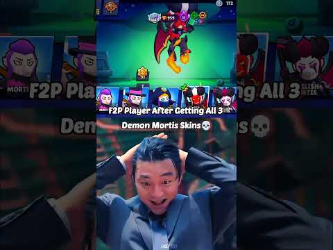 F2P Player After Getting All Demon Mortis Skins #shorts #viralvideos #brawlstars #brawl #supercell