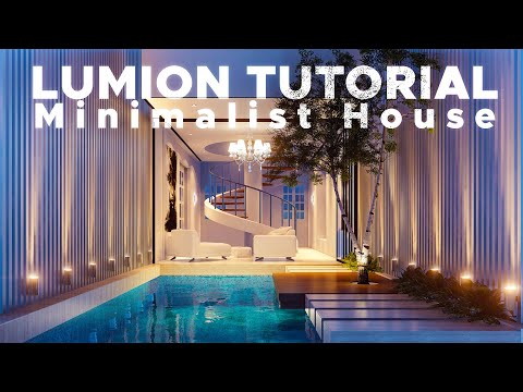 Lumion 6 Rendering Tutorial #53 - Minimalist House