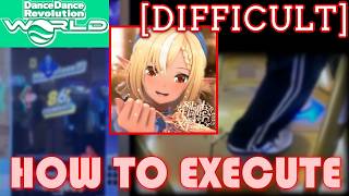 [How to Execute 人力]  Silent Flame,Never Fade / 不知火フレア  [DIFFICULT] 【DDR WORLD】