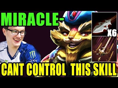 MIRACLE - Pangolier Can't control this F***king hero Dota 2 7.07d