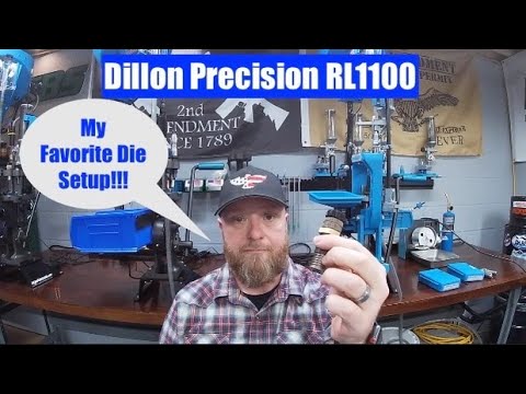 Dillon Precision RL1100 | Die setup to Eliminate Coke Bottle or Hour glass Cartridges