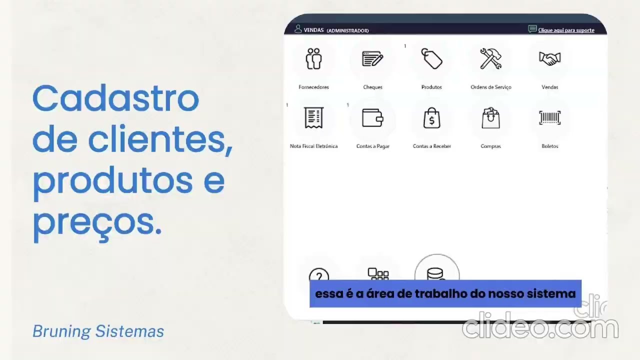 Cadastro de clientes, produtos e preços l Bruning Sistemas