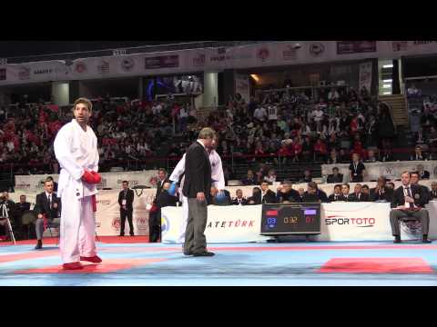 Qualification Kumite +84kg - TUR vs GRE - 2015 European Karate Championships