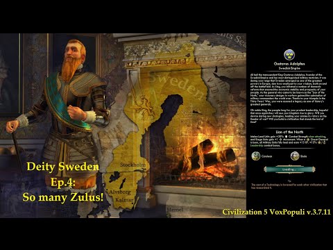 Civ 5 Vox Populi: Deity Sweden - Ep.4: So many Zulus!