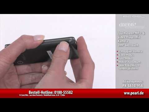 auvisio Touchscreen-MP3- & Video-Player mit Kamera DMP-640.touch