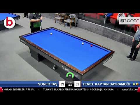 SONER TAŞ & TEMEL KAPTAN BAYRAMOĞLU Bilardo Maçı - DÜNYA KUPASI ELEMELERİ-FİNAL