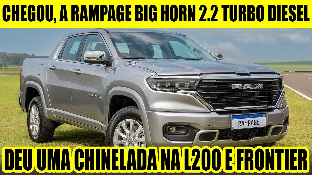 NOVA VERSÃO RAMPAGE BIG HORN COM MOTOR 2.2 TURBO DIESEL FOI APRESENTADA