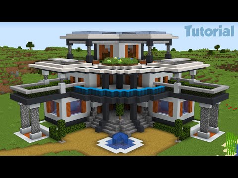 WiederDude - Minecraft: How to Build a Large Modern House Tutorial (Easy) #29