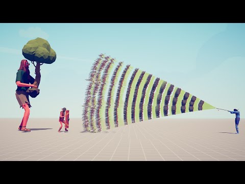 TREE GIANT & SHIELD BEARER vs EVERY GOD - Totally Accurate Battle Simulator