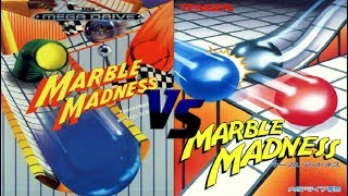 MARBLE MADNESS (MD - WEST 'EA' vs JAP 'TENGEN') - WHICH IS BEST?
