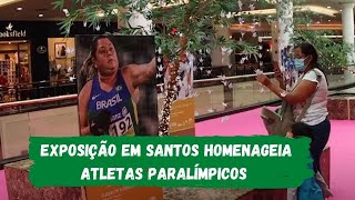 Exposição em Santos homenageia atletas paralímpicos