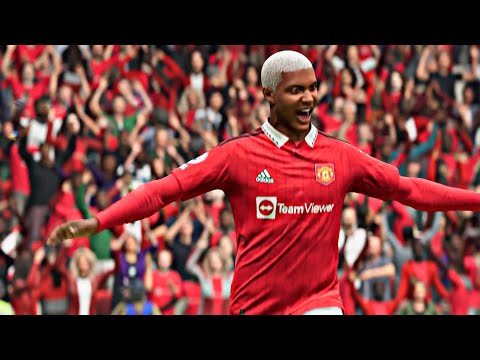 man utd UCL Quarter finals Leg1 FIFA23 my player career mode S2Ep11