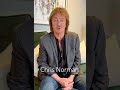 A message from Chris Norman.