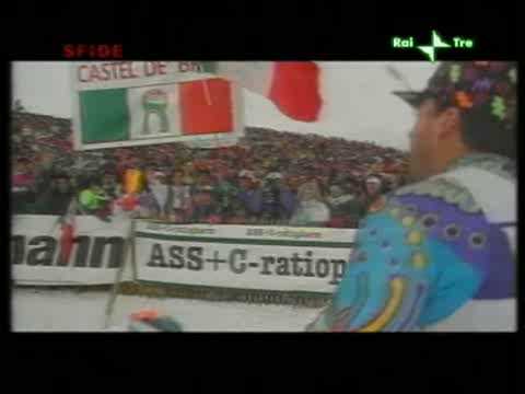 Alberto Tomba - Lech 1994 - si ferma, riparte e vince