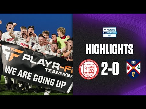 QUB ARE GOING UP! | Ballyclare Comrades 2-0 Queen's University | #playrfitchamp